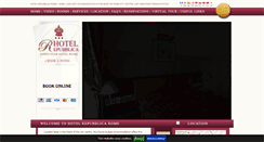 Desktop Screenshot of hotelrepubblicarome.com