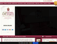 Tablet Screenshot of hotelrepubblicarome.com